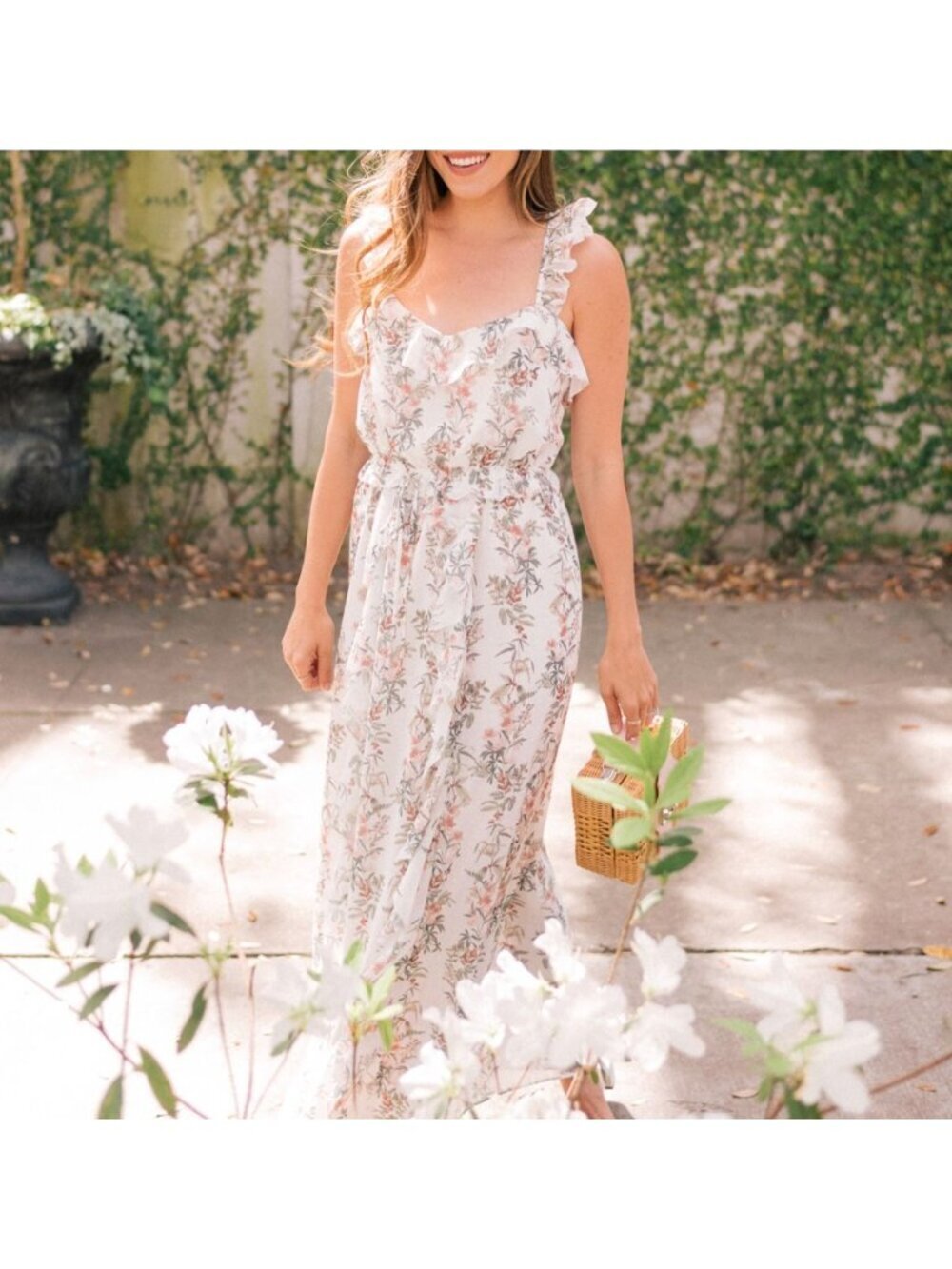 Gal Meets Glam Isabella Floral Full Length Maxi Dress Size 10